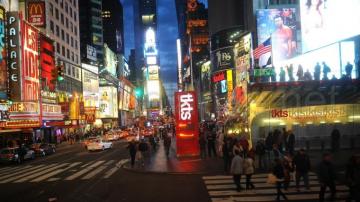 Multicolor New York City Times Square Wallpaper HD Desktop