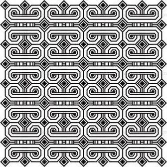 70s Pattern Vintage Italian Labyrinth