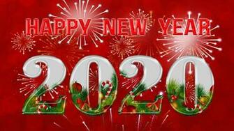 Happy New Year Red Background Gallery