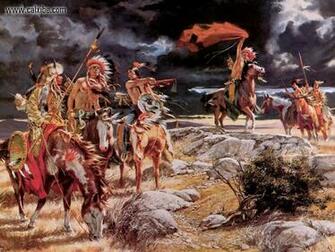 Drawing Painting Native American The Signal Picture Nr
