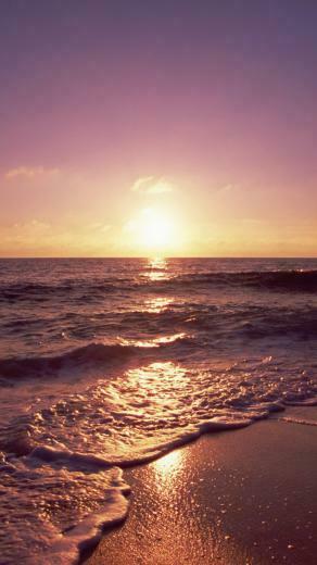 Ocean Beach Sunset HD iPhone Wallpaper Part One