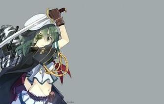 Wallpaper Look Girl Grey Background Swing Kantai Collection