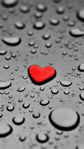 Red Drop Heart iPhone Wallpaper The Wondrous Pics