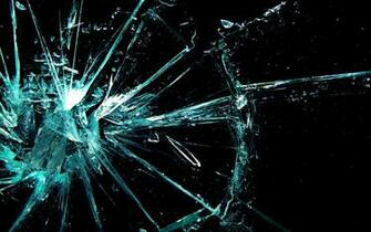 Broken Glass Shattered Crack Abstract Window Bokeh Pattern Psychedelic