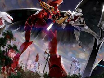 Neon Genesis Evangelion Mecha Fight A684 HD Wallpaper