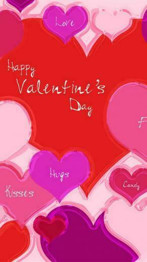 Happy Valentine iPhone Wallpaper