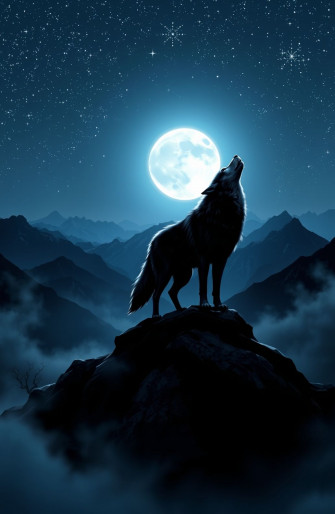 Howling Wolf Wallpaper