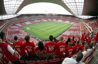 Stadium Night Emirates Seating Wallpaper