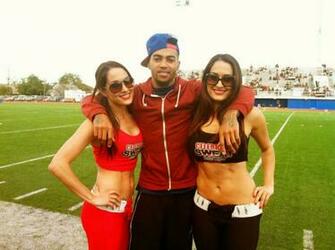 Bella Twins Nicole And Brianna American Football Ground