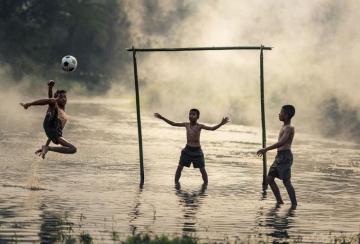 Action Street Football Players Soccer