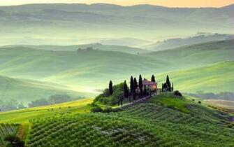 Tuscany Pienza Toscana Italy Wallpaper