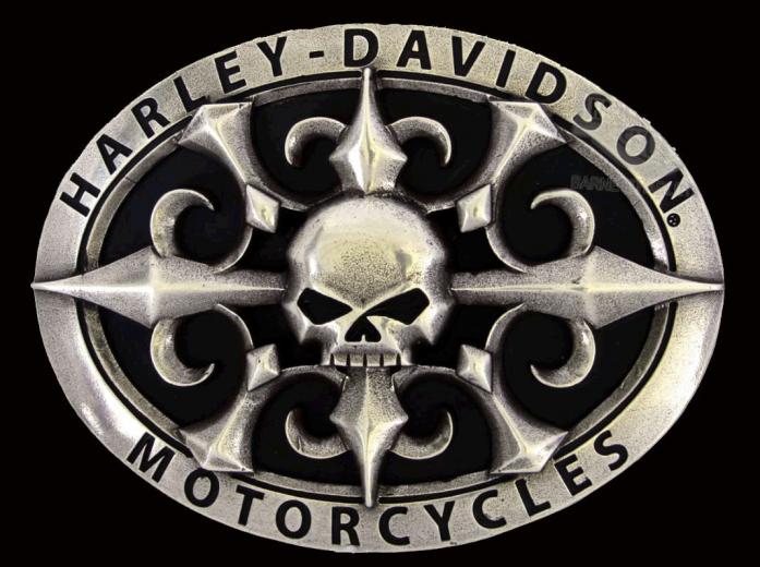 About Harley Davidson Mens Willie G Skull Fleur De Lis Belt Buckle