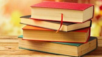 Stack Of Books On The Bench Wallpaper And Image