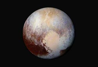 Pluto In False Color Space Wallpaper