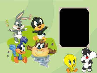 Sandra Molduras Digitais Looney Tunes E Jardim Encantado
