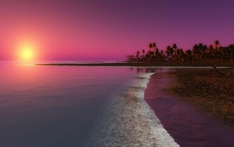 Purple Summer Desktop Wallpaper HD Background