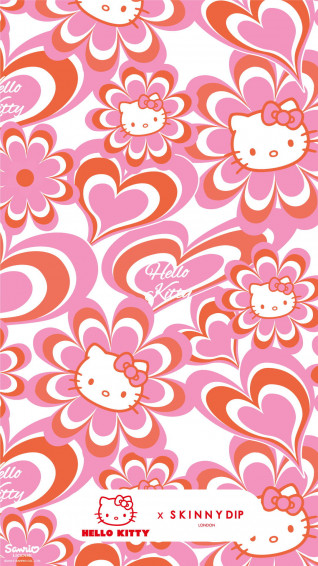 Hello Kitty X Skinnydip Summer Phone Wallpaper