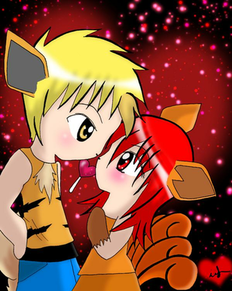 Pokemon Couples Image Vulpix And Growlithe HD Wallpaper