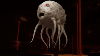 Explosive Encounter A Ghast In The Nether Wallpaper