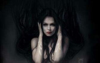 Wallpaper The Fantasy Girl In Dark HD Picture Image