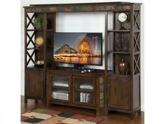 Sunny Designs Santa Fe Piece Entertainment Wall W Tv