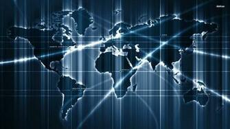 Digital World Map Wallpaper HD Background Screensavers
