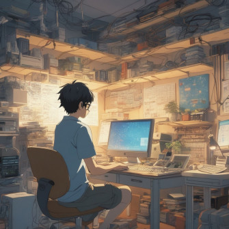 Working In Front Of The Computer Playground