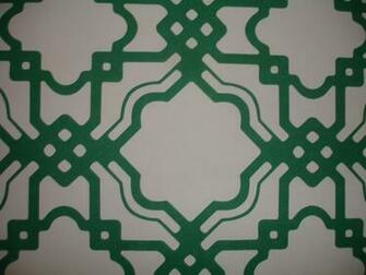 Wearstler Imperial Trellis In Treillage Kelly Green Pillow Bed