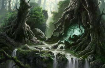 Fairy Forest Background Wallpaper