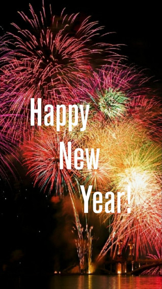 Happy New Year Phone Wallpaper