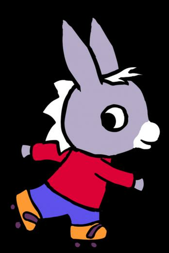 Trotro On Rollerskates Transparent Png Stickpng