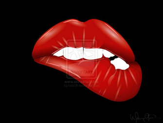 Red Lips Wallpaper