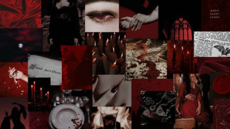 Vampire Aesthetic Collage Wallpaper