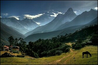 Tengboche Himalaya Nepal HD Wallpaper Nature Landscapes
