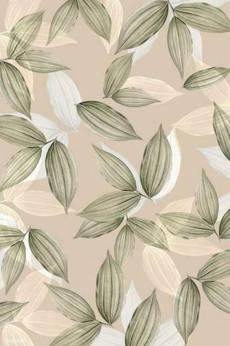Premium Image Of Vintage Beige Tropical Leafy Background