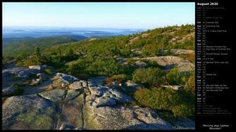 Mlewallpaper Morning Atop Cadillac Mountain Calendar