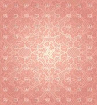Seamless Victorian Wallpaper With Pink Floral Ornament Background