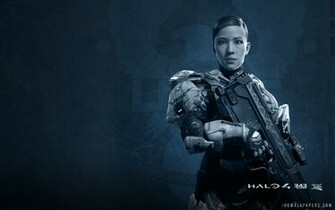 Commander Sara Palmer In Halo Wallpaper