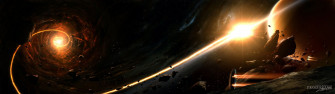 Sunrise Outer Space Planets Wallpaper