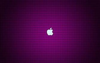Wallpaper Purple Background Apple Logo Fon