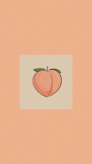 Orange Peach Aesthetic Wallpaper