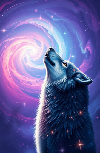 Galaxy Wolf Wallpaper