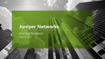 Juniper Networks Jnpr Investor Presentation Slideshow Nyse