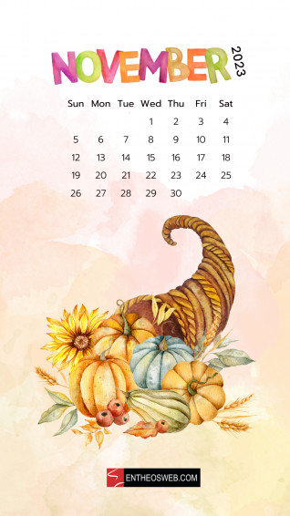 November Calendar Phone Wallpaper Entheosweb
