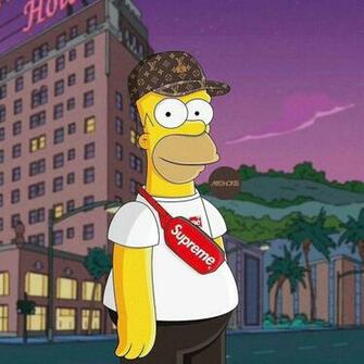 Demetri Poulimenos On Supreme Wallpaper Simpsons Art