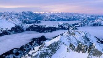 Snow Covered Mountains Wallpaper