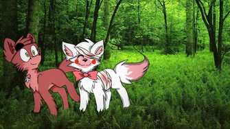 Foxy X Mangle Wallpaper By Reddieglaz