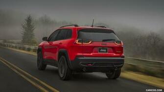 Jeep Cherokee Trailhawk Rear Three Quarter HD Wallpaper