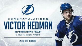 Victor Hedman A Worthy Norris Trophy Finalist Nhl