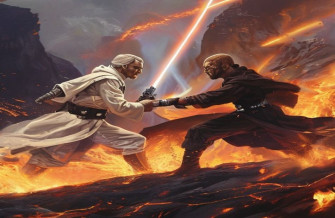 Anakin Vs Obi Wan Wallpaper